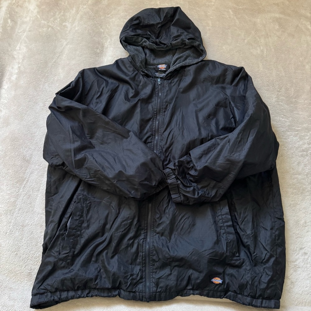 Dickies Men's Black Windbreaker Jacket